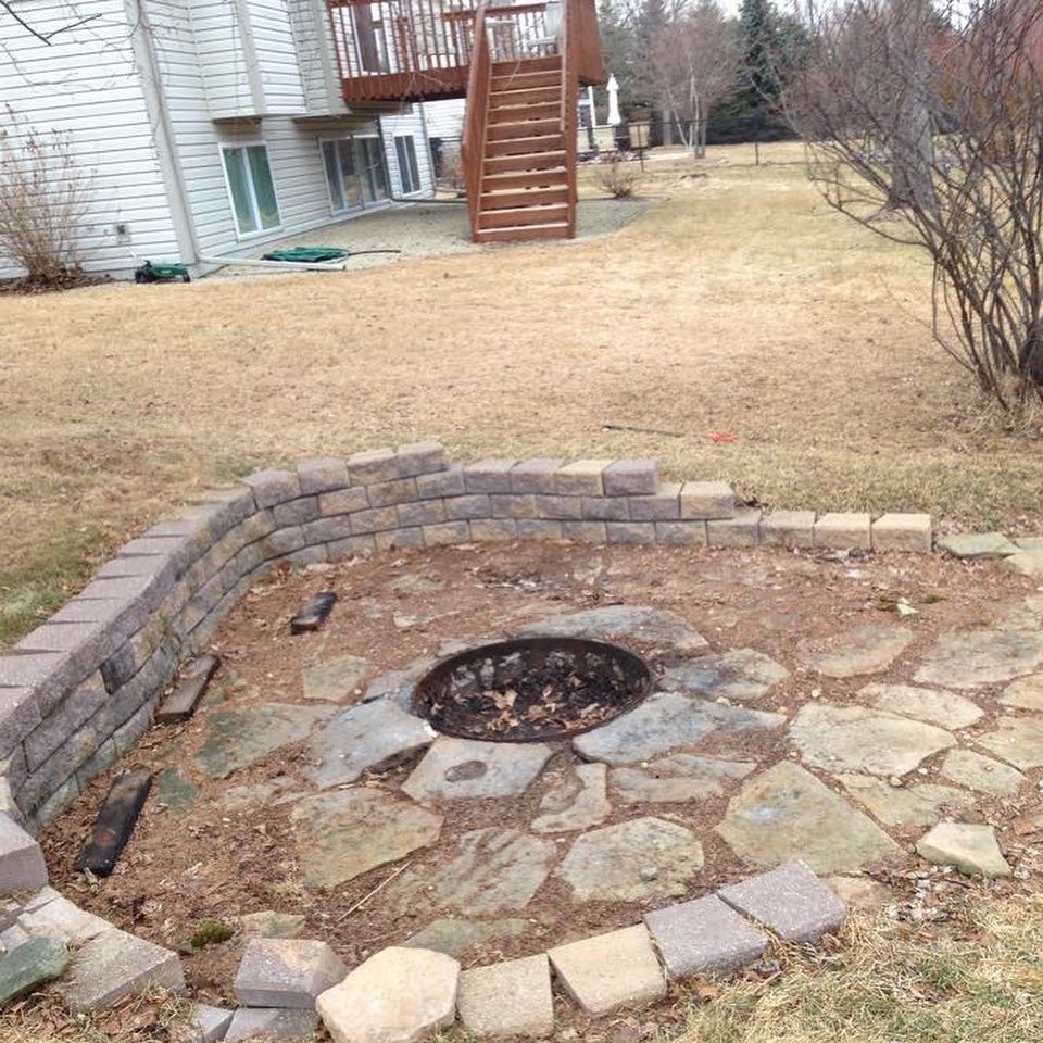 Fire Pit Before Remodel